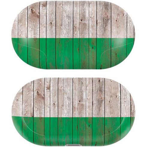 Ireland Flag Dark Wood Galaxy Buds Plus Skin